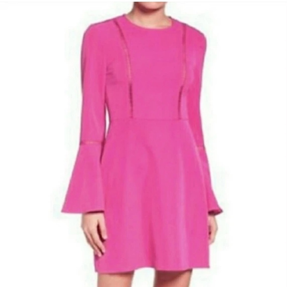Charles Henry Pink Long Bell Sleeve Dress size Large